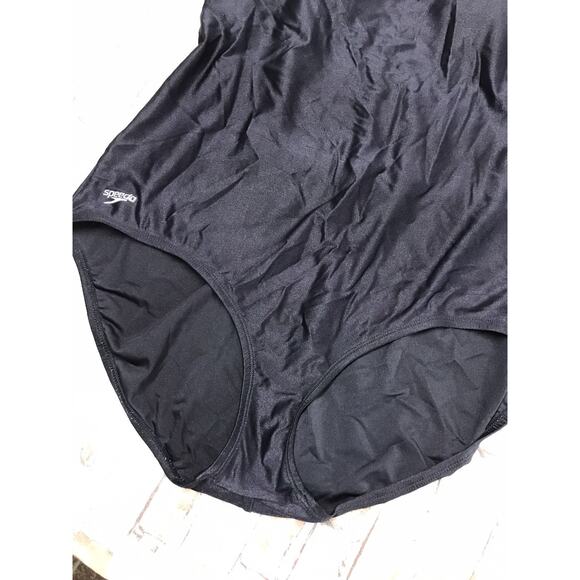 Speedo Women's Black One Piece Bathing Suit Swim Suit Plus Sz 22 Lightly Padded - Picture 6 of 12